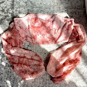 Nasty Gal off shoulder long sleeve cropped top